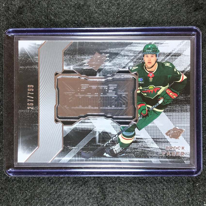 2023-24 SPx Hockey BROCK FABER Finite Rookies Silver 267/799 #32