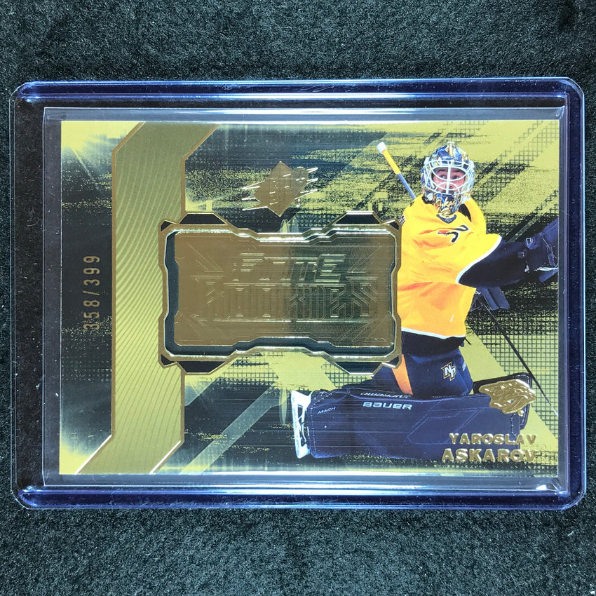2023-24 SPx Hockey YAROSLAV ASKAROV Finite Rookies Gold 358/399 #12