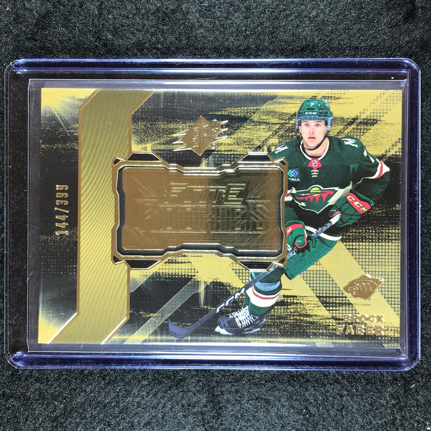 2023-24 SPx Hockey BROCK FABER Finite Rookies Gold 144/399 #32