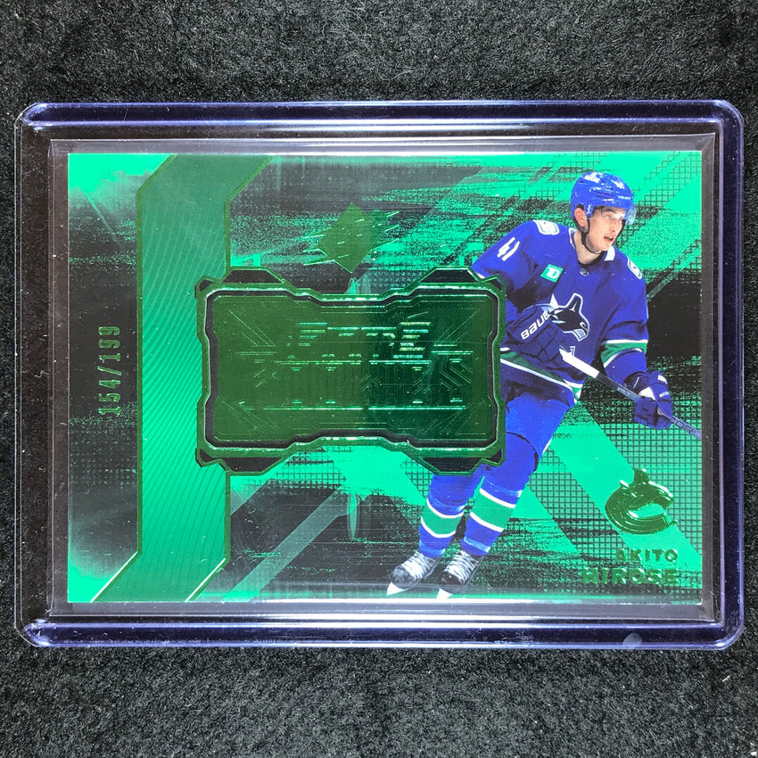 2023-24 SPx Hockey AKITO HIROSE Finite Rookies Green 154/199