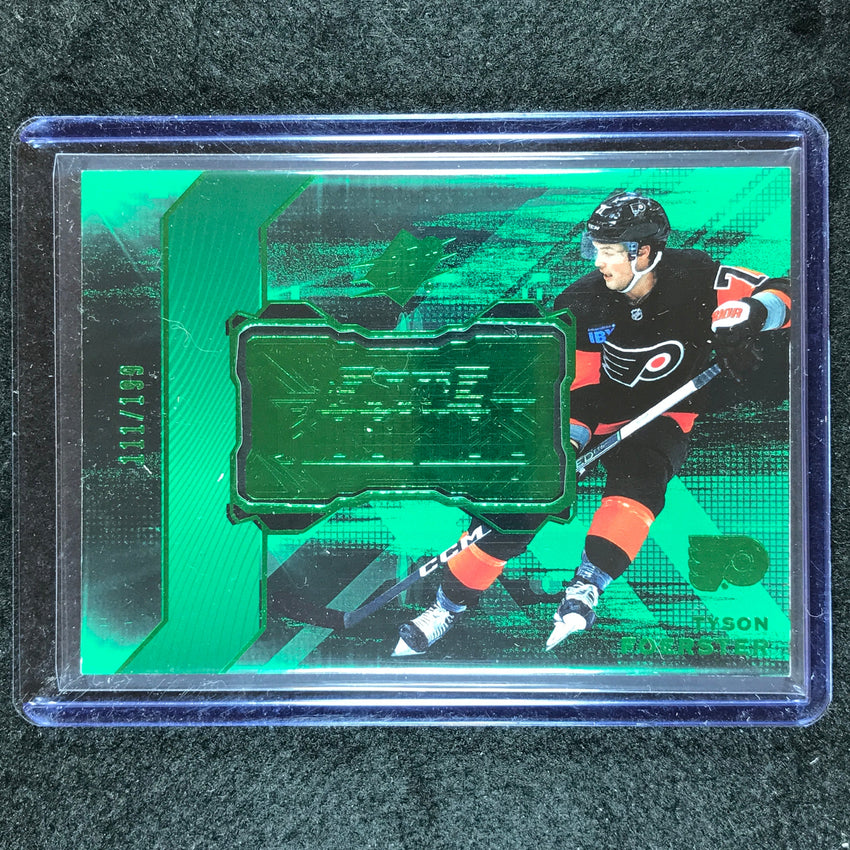 2023-24 SPx Hockey TYSON FOERSTER Finite Rookies Green 111/199