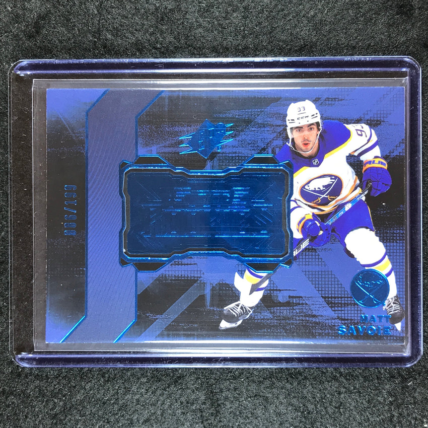 2023-24 SPx Hockey MATT SAVOIE Finite Rookies Blue 86/199
