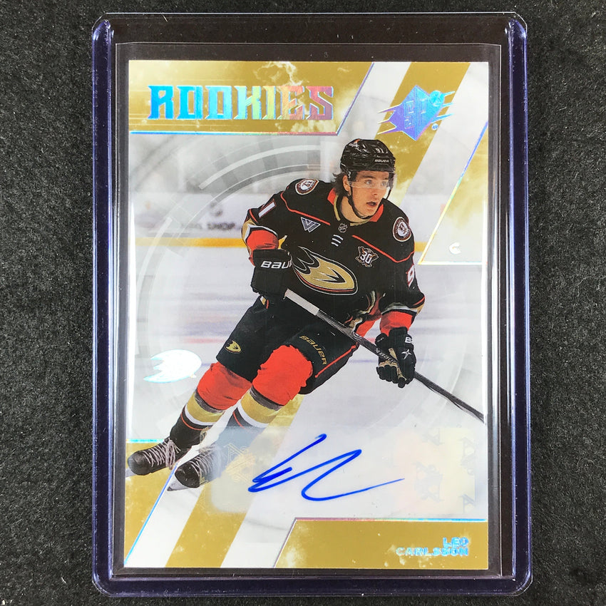 2023-24 SPx Hockey LEO CARLSSON Rookies Base Auto #109