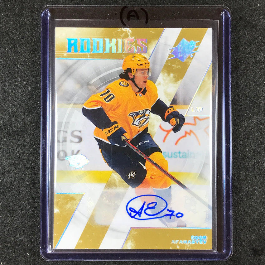 2023-24 SPx Hockey EGOR AFANASYEV Rookies Base Auto #163 (A)