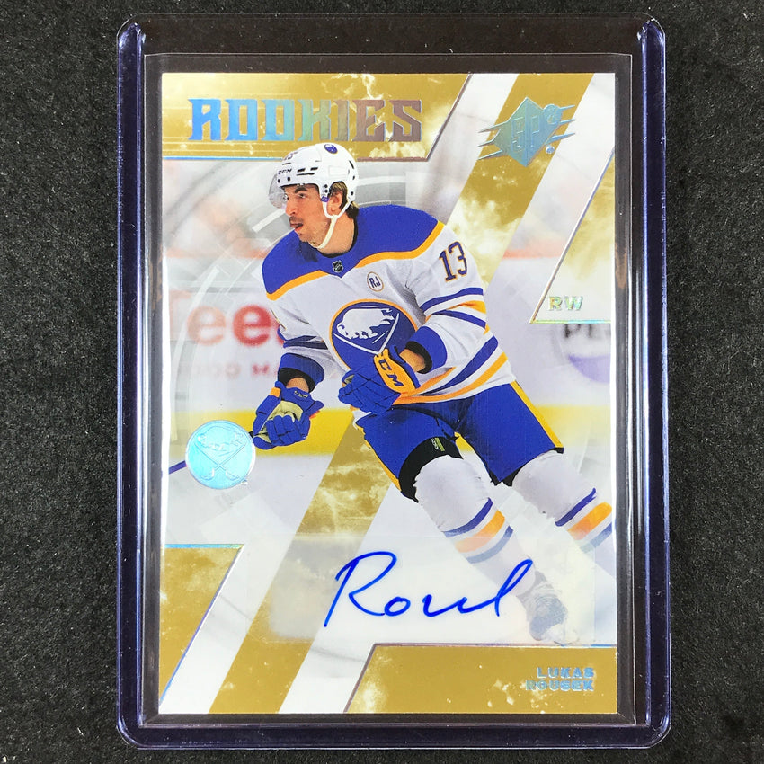 2023-24 SPx Hockey LUKAS ROUSEK Rookies Base Auto #189