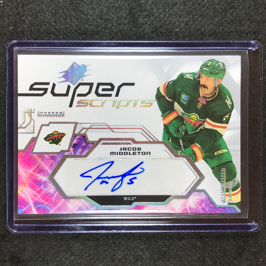 2023-24 SPx Hockey JACOB MIDDLETON Superscripts Auto #MI