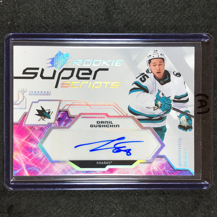 2023-24 SPx Hockey DANIL GUSHCHIN Rookie Superscripts Auto #DG (A)