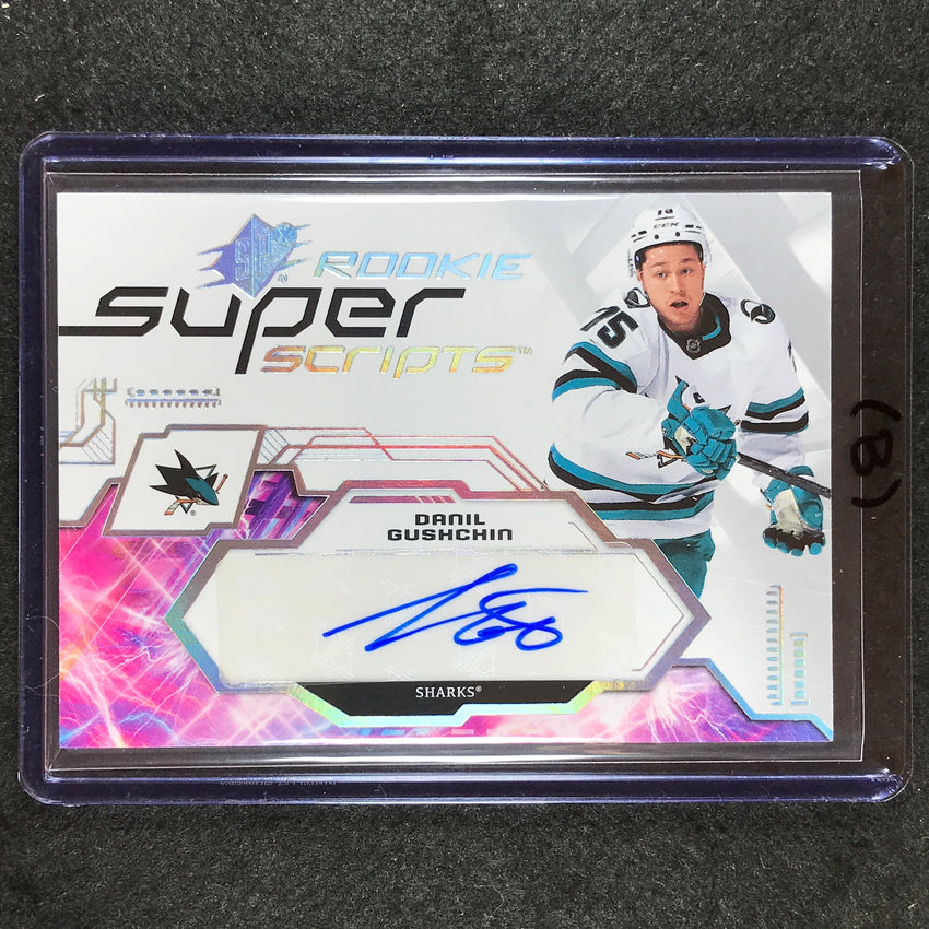 2023-24 SPx Hockey DANIL GUSHCHIN Rookie Superscripts Auto #DG (B)