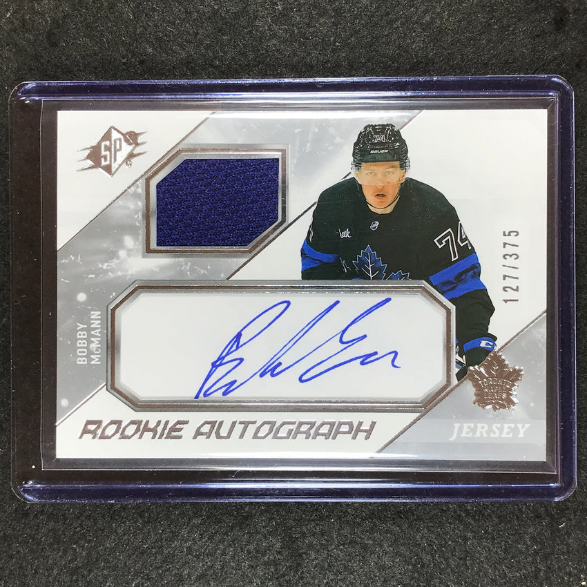 2023-24 SPx Hockey BOBBY MCMANN Rookie Jersey Auto 127/375