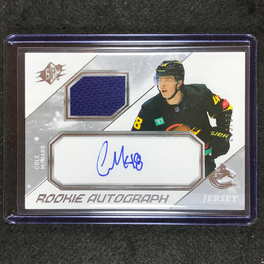 2023-24 SPx Hockey COLE MCWARD Rookie Jersey Auto 253/375