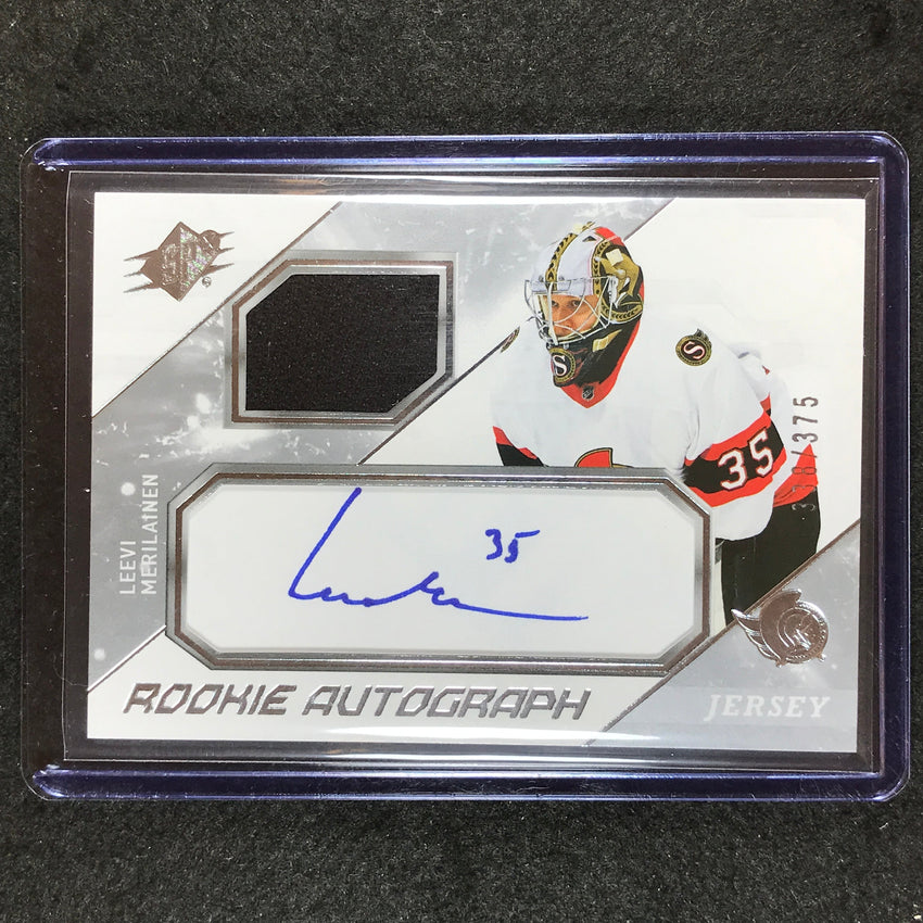2023-24 SPx Hockey LEEVI MERILAINEN Rookie Jersey Auto 338/375
