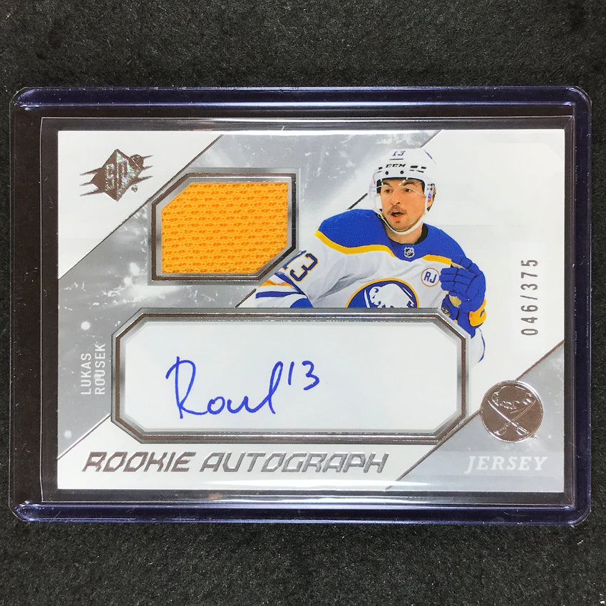 2023-24 SPx Hockey LUKAS ROUSEK Rookie Jersey Auto 46/375