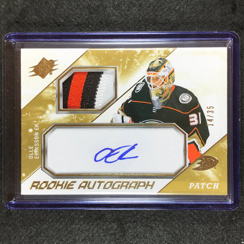 2023-24 SPx Hockey OLLE ERIKSSON EK Rookie Patch Auto Gold 14/35