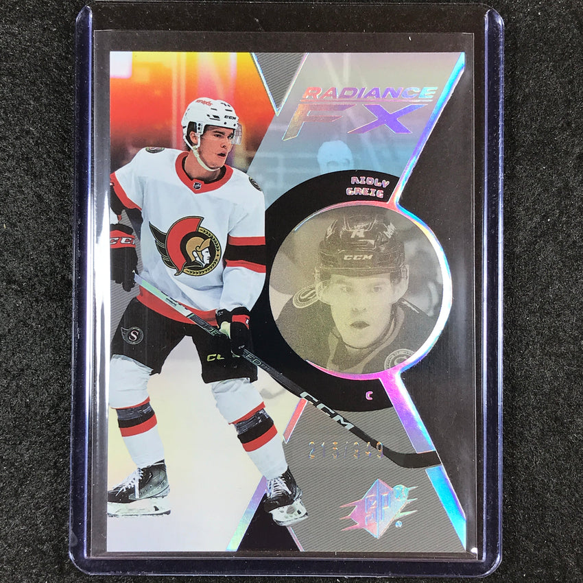 2023-24 SPx Hockey RIDLY GREIG Radiance FX Rookie Base 215/949 #63