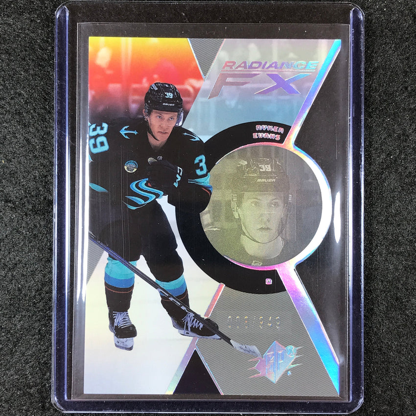2023-24 SPx Hockey RYKER EVANS Radiance FX Rookie Base 8/949 #66
