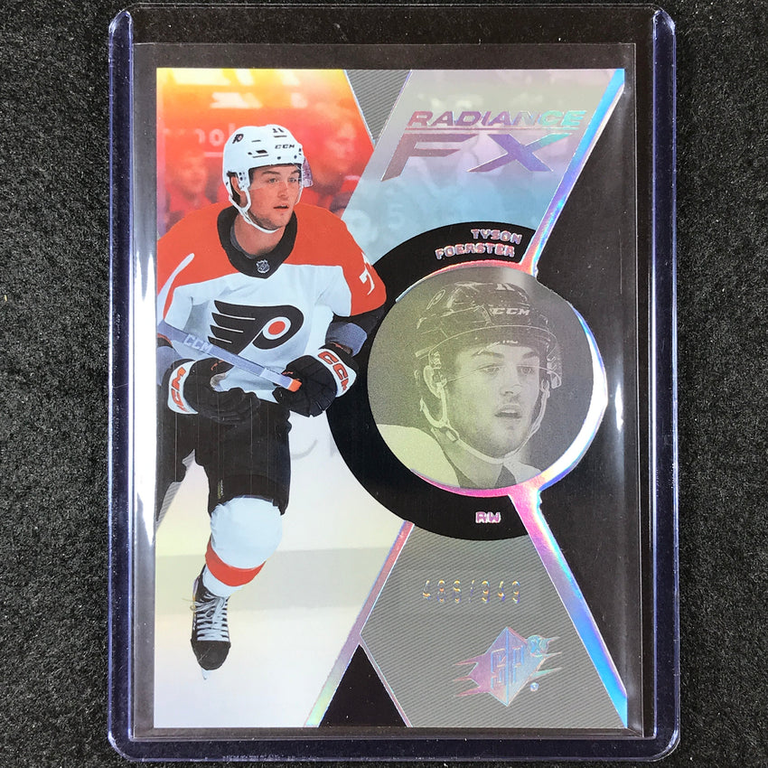 2023-24 SPx Hockey TYSON FOERSTER Radiance FX Rookie Base 486/949 #68