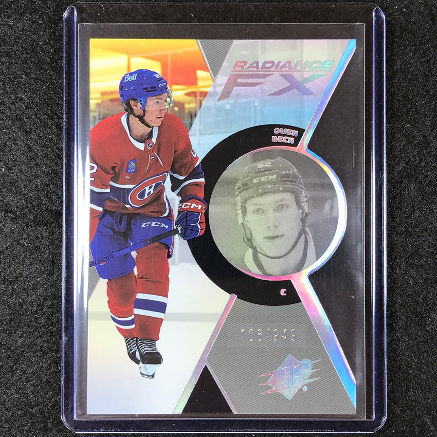 2023-24 SPx Hockey OWEN BECK Radiance FX Rookie Base 106/949 #69