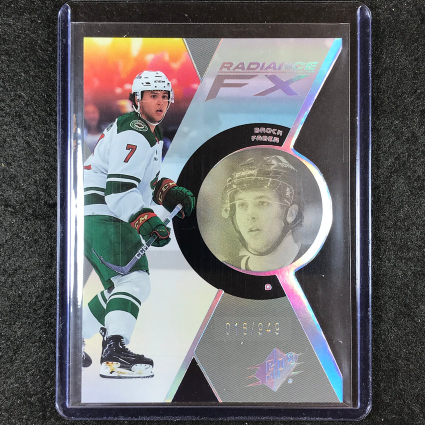 2023-24 SPx Hockey BROCK FABER Radiance FX Rookie Base 16/949 #85