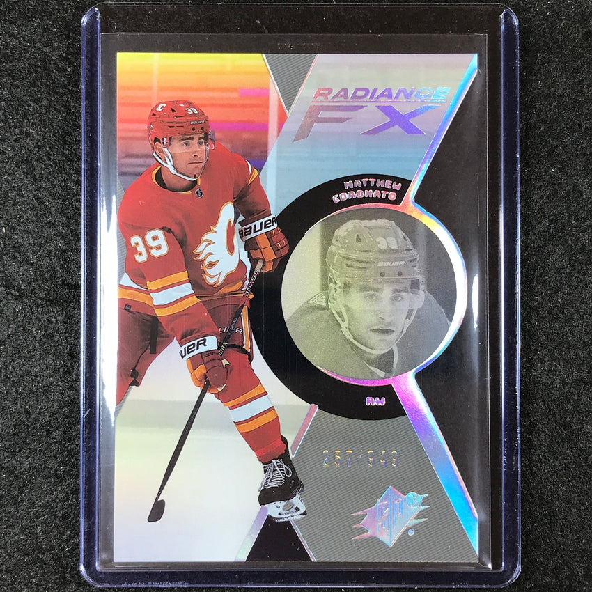 2023-24 SPx Hockey MATTHEW CORONATO Radiance FX Rookie Base 257/949 #97