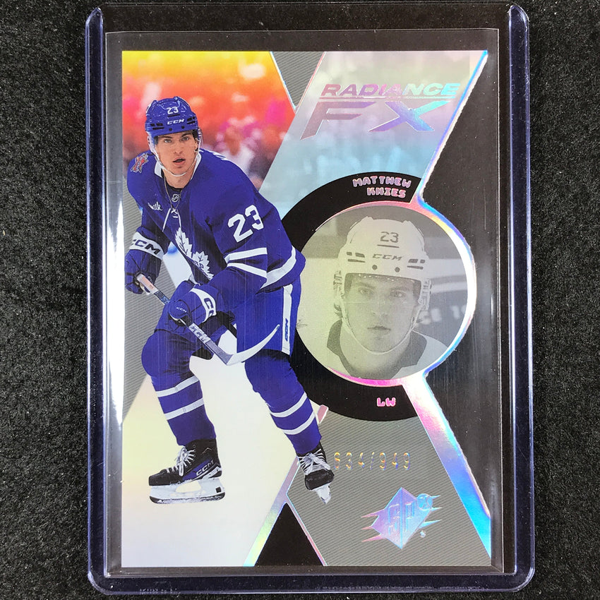 2023-24 SPx Hockey MATTHEW KNIES Radiance FX Rookie Base 634/949 #99