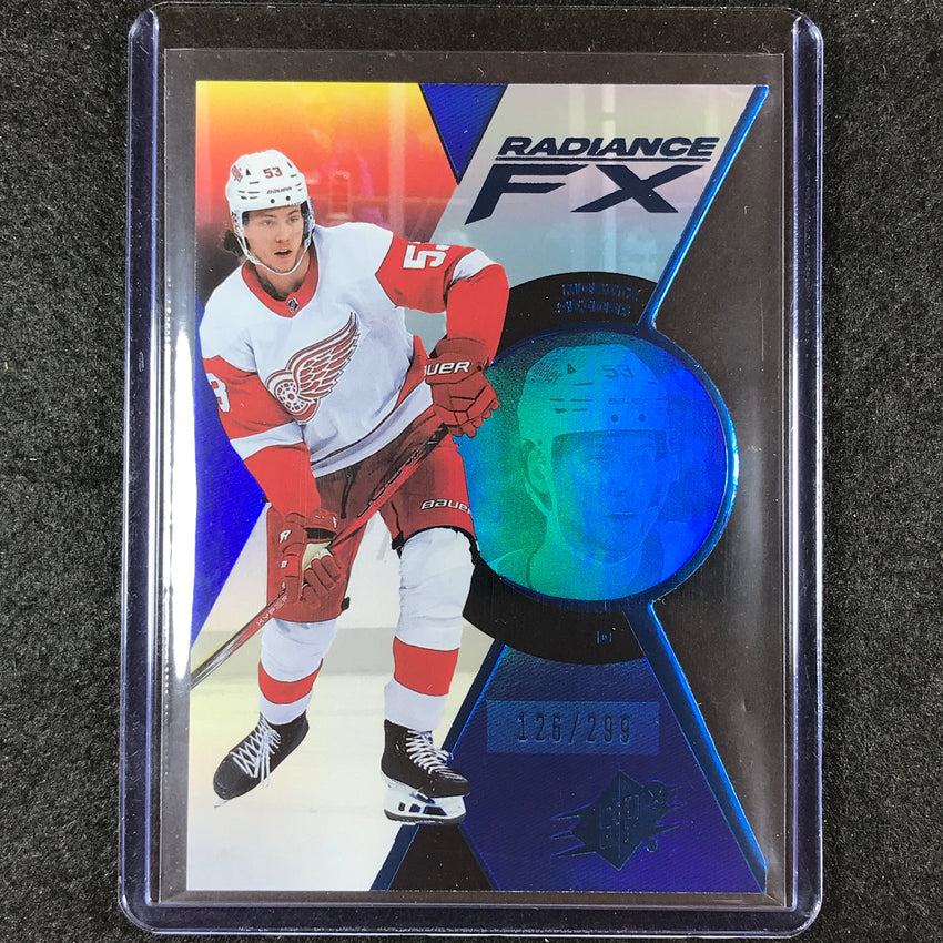 2023-24 SPx Hockey MORITZ SEIDER Radiance FX Blue 126/299 #27