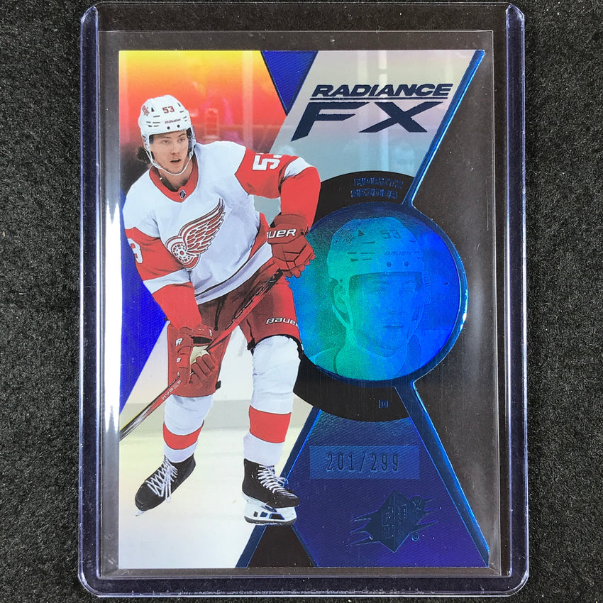 2023-24 SPx Hockey MORITZ SEIDER Radiance FX Blue 201/299 #27