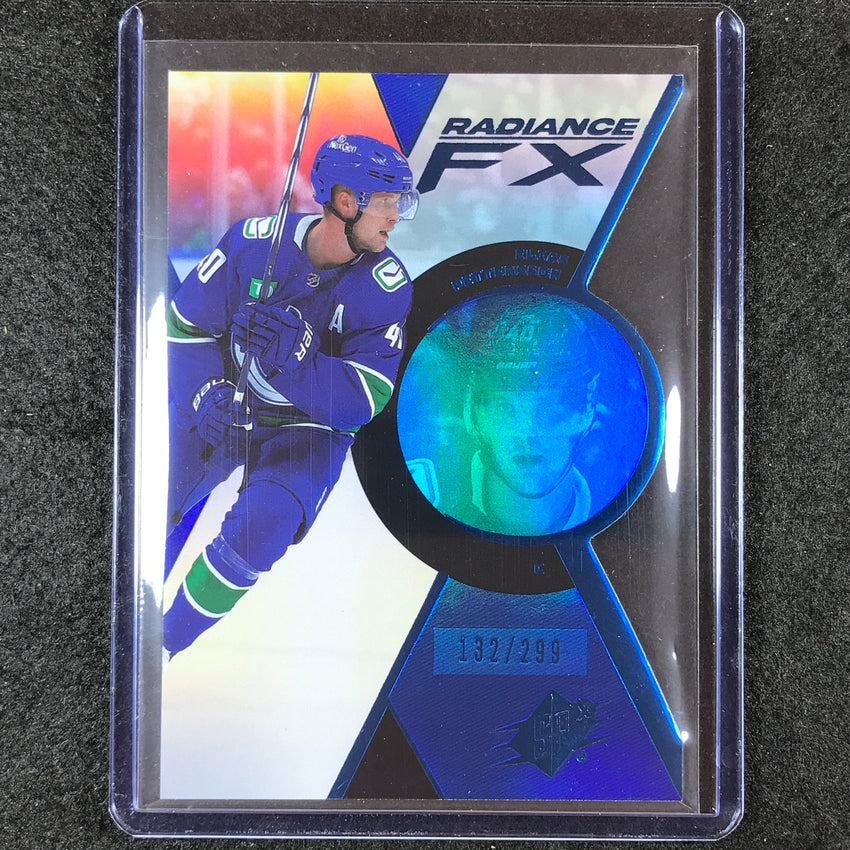 2023-24 SPx Hockey ELIAS PETTERSSON Radiance FX Blue 132/299 #49