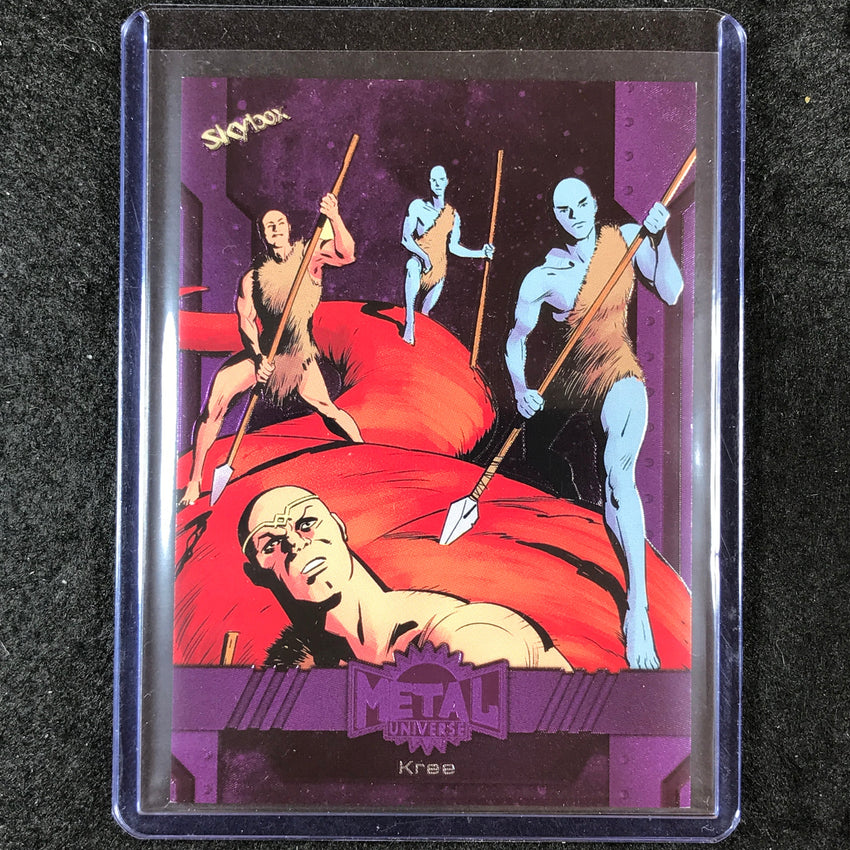 2024 Marvel Metal Universe Avengers KREE Base Purple FX 148/199 #185