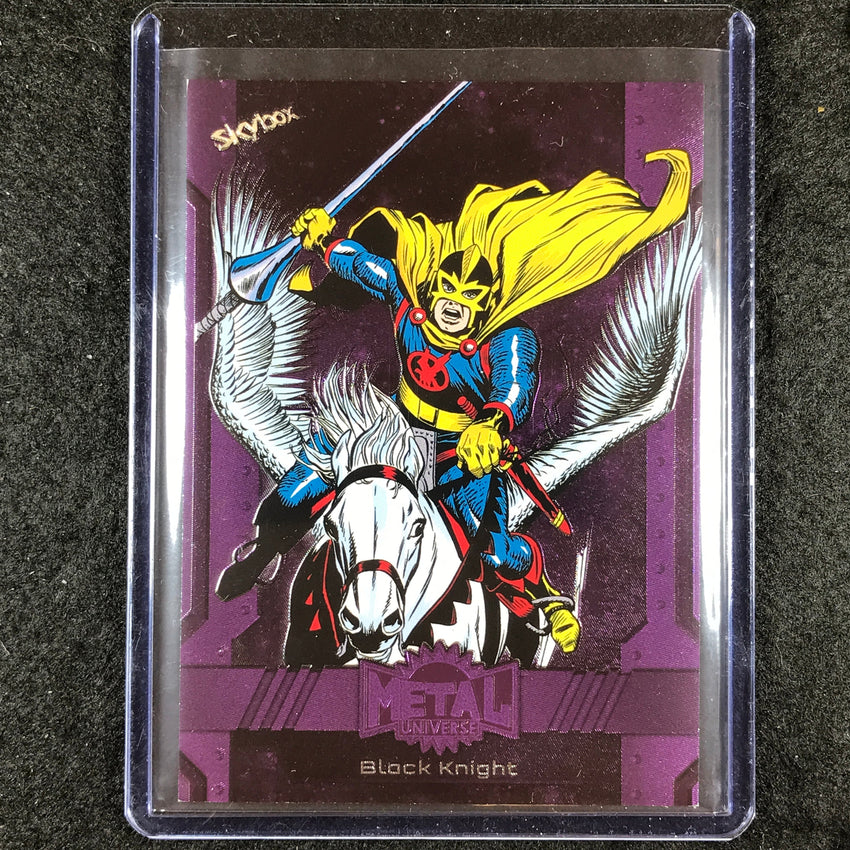 2024 Marvel Metal Universe Avengers BLACK KNIGHT Base Purple FX 2/199 #188
