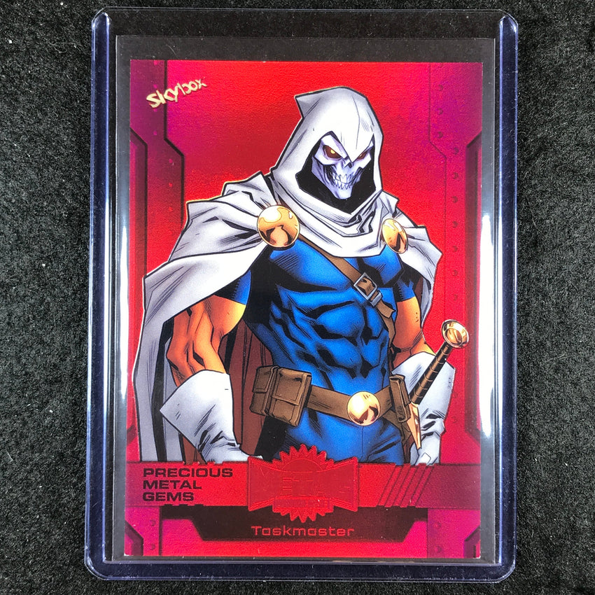 2024 Marvel Metal Universe Avengers TASKMASTER Precious Metal Gems Red 2/100 #31