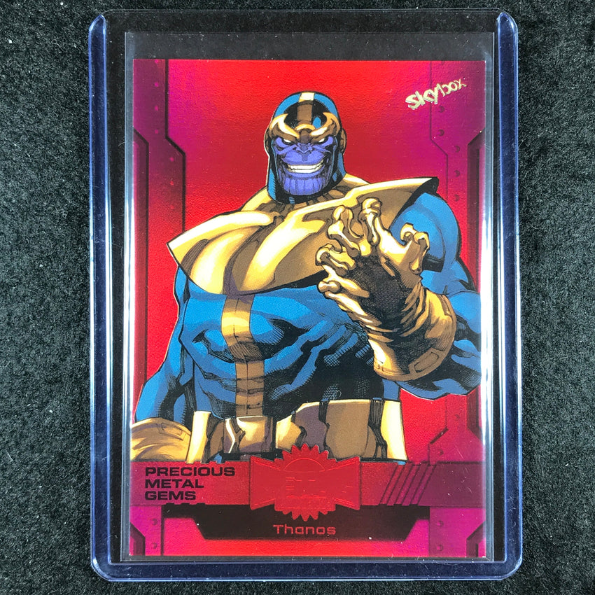 2024 Marvel Metal Universe Avengers THANOS Precious Metal Gems Red 97/100 #46