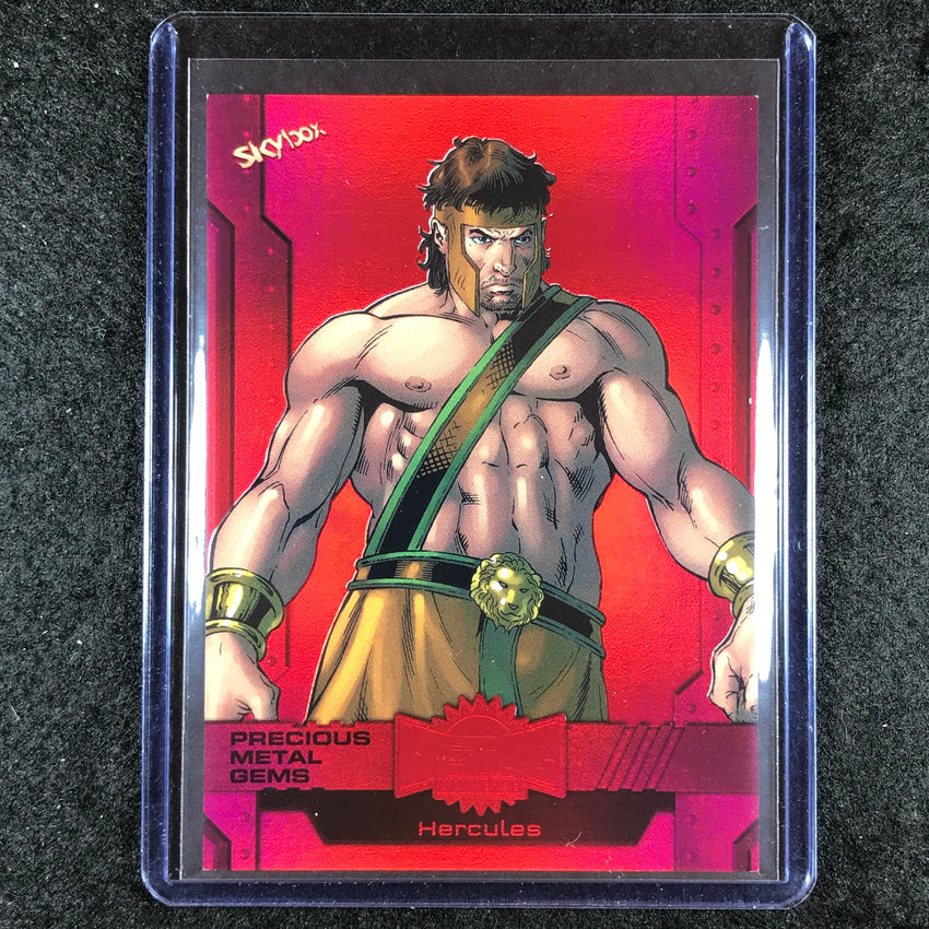 2024 Marvel Metal Universe Avengers HERCULES Precious Metal Gems Red 96/100 #55