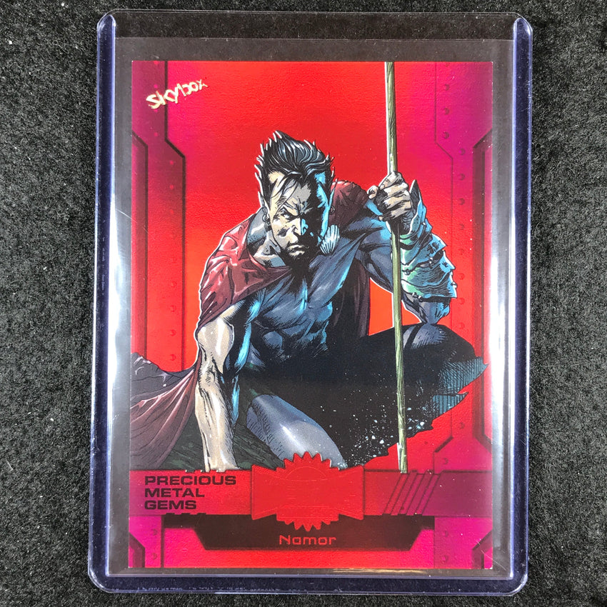 2024 Marvel Metal Universe Avengers NAMOR Precious Metal Gems Red 45/100 #62