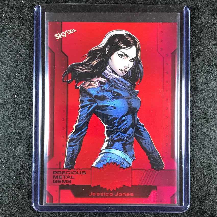2024 Marvel Metal Universe Avengers JESSICA JONES Precious Metal Gems Red 15/100
