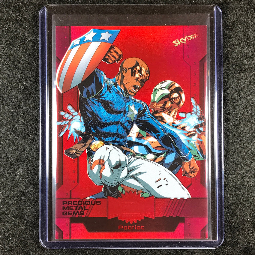 2024 Marvel Metal Universe Avengers PATRIOT Precious Metal Gems Red 9/100 #89