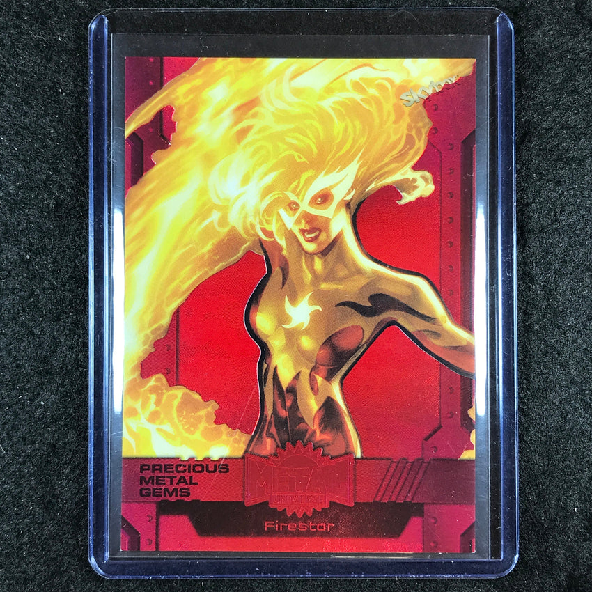 2024 Marvel Metal Universe Avengers FIRESTAR Precious Metal Gems Red 50/100 #93