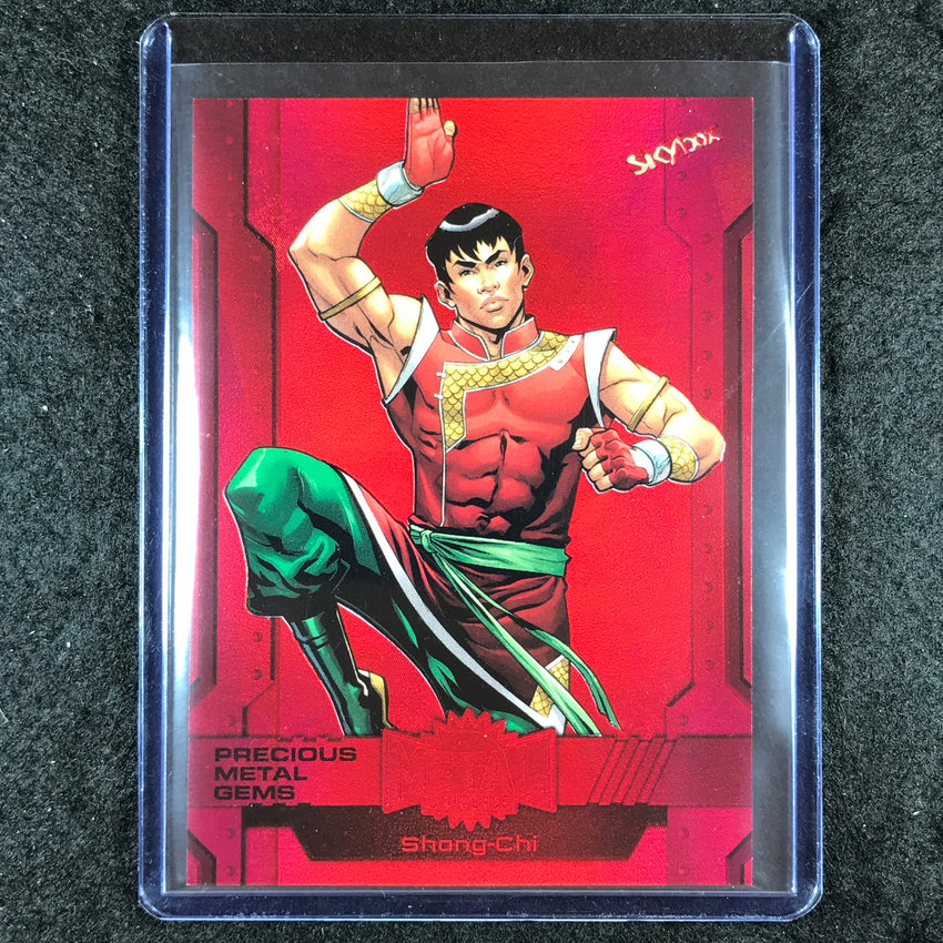 2024 Marvel Metal Universe Avengers SHANG-CHI Precious Metal Gems Red 80/100