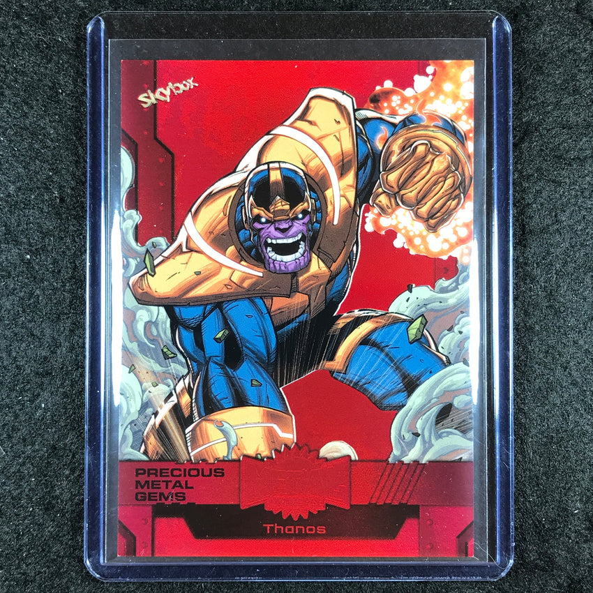 2024 Marvel Metal Universe Avengers THANOS Precious Metal Gems Red 49/100 #146