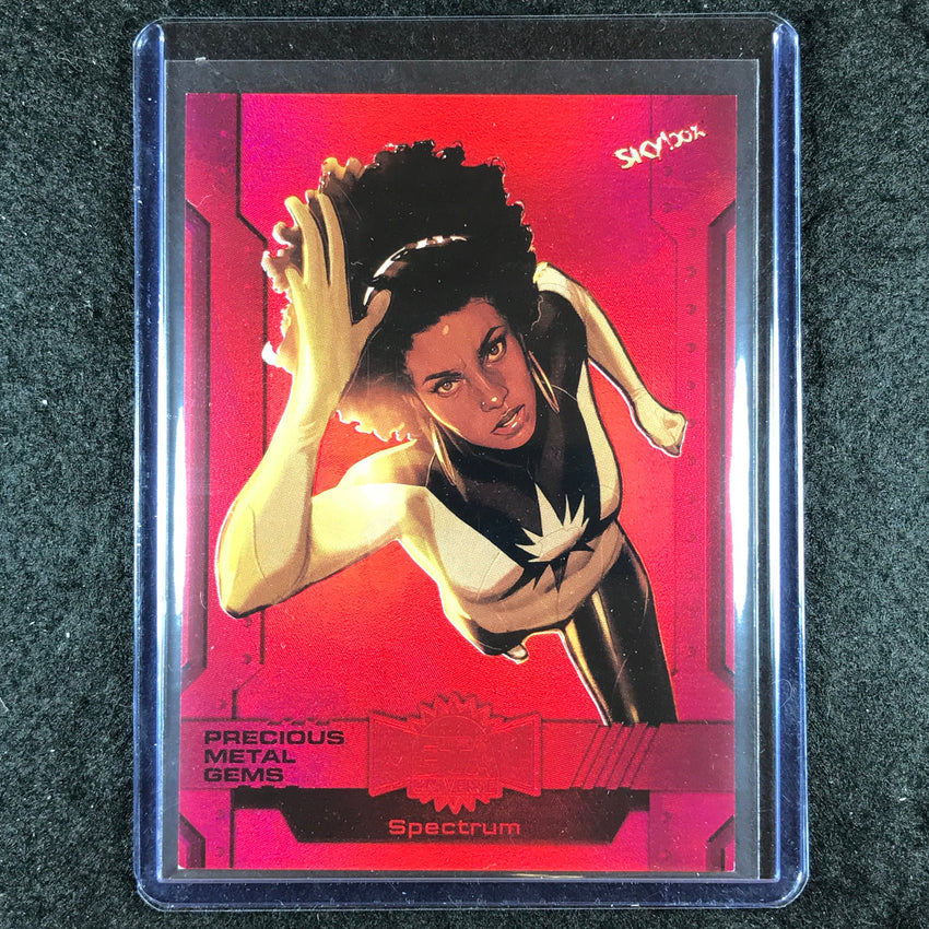 2024 Marvel Metal Universe Avengers SPECTRUM Precious Metal Gems Red 49/100 #151