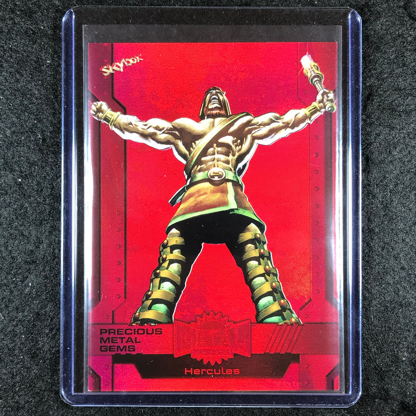 2024 Marvel Metal Universe Avengers HERCULES Precious Metal Gems Red 89/100 #155