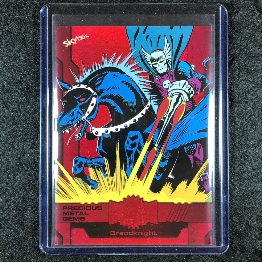 2024 Marvel Metal Universe Avengers DREADKNIGHT Precious Metal Gems Red 71/100