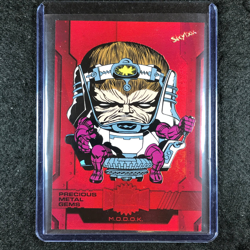 2024 Marvel Metal Universe Avengers M.O.D.O.K. Precious Metal Gems Red 48/100