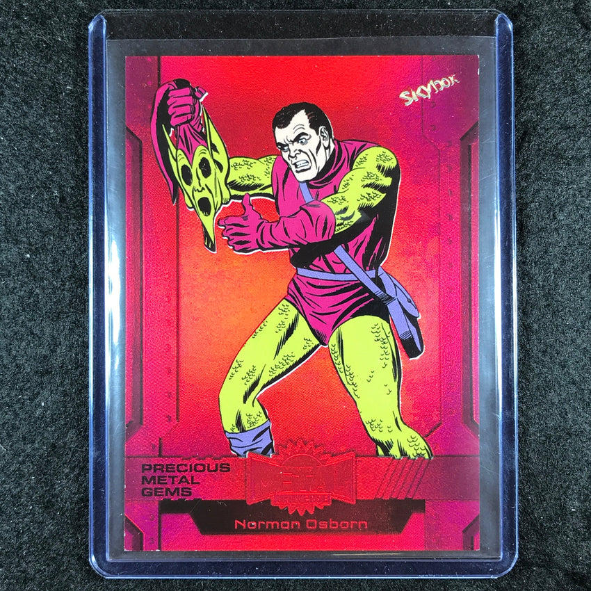 2024 Marvel Metal Universe Avengers NORMAN OSBORN Precious Metal Gems Red 33/100