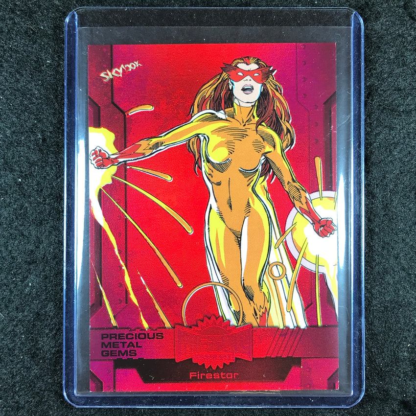 2024 Marvel Metal Universe Avengers FIRESTAR Precious Metal Gems Red 3/100 #193