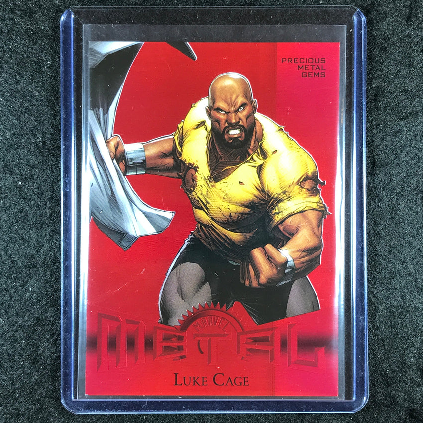 2024 Metal Universe Avengers LUKE CAGE Retro Precious Metal Gems Red 22/100 #34