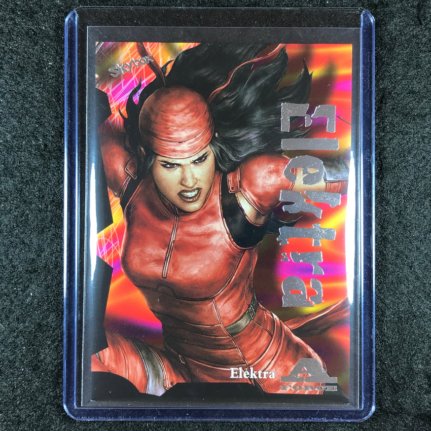 2024 Marvel Metal Universe Avengers ELEKTRA A-Force Rave 88/100 #36