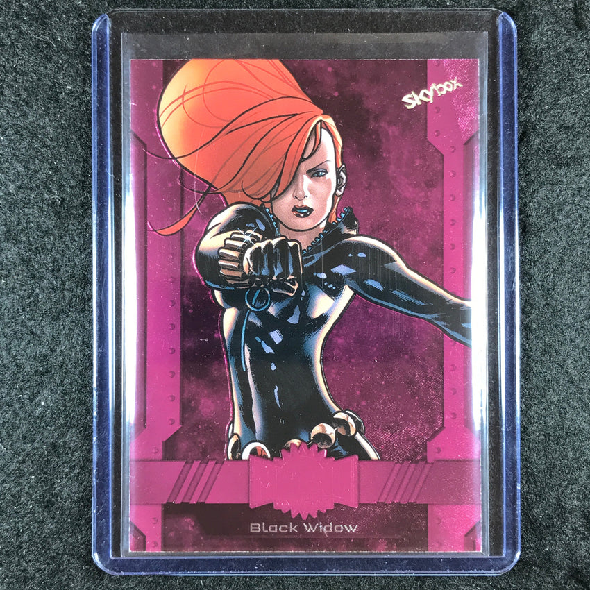 2024 Marvel Metal Universe Avengers BLACK WIDOW Base Pink FX 50/75 #13