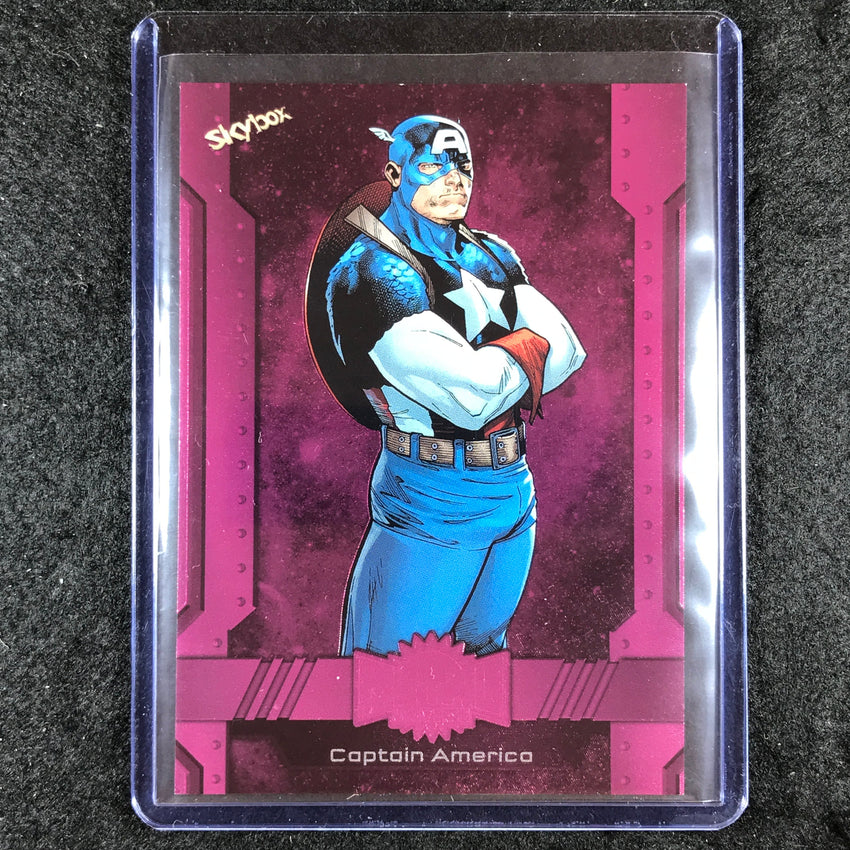 2024 Marvel Metal Universe Avengers CAPTAIN AMERICA Base Pink FX 45/75 #116