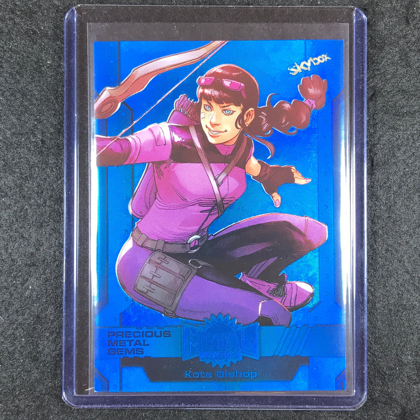 2024 Marvel Metal Universe Avengers KATE BISHOP Precious Metal Gems Blue 25/50