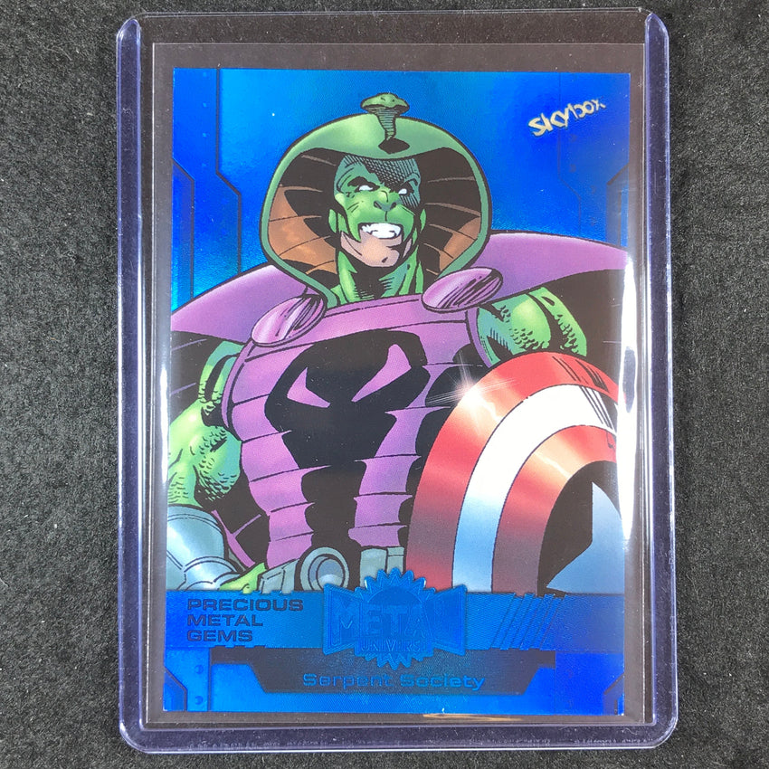 2024 Metal Universe Avengers SERPENT SOCIETY Precious Metal Gems Blue 42/50 #57